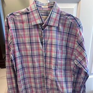 Peter Millar Men's Multicolor Plaid Shirt